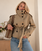 Gürtel Taillierte Trenchjacke