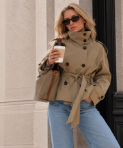 Gürtel Taillierte Trenchjacke
